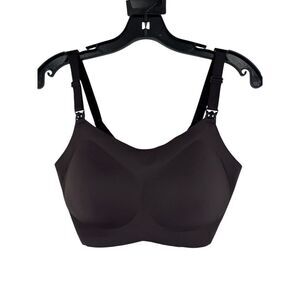 Maternique Women's Black Breeze Plus Size Second-Skin Nursing Bra Size XL NWT